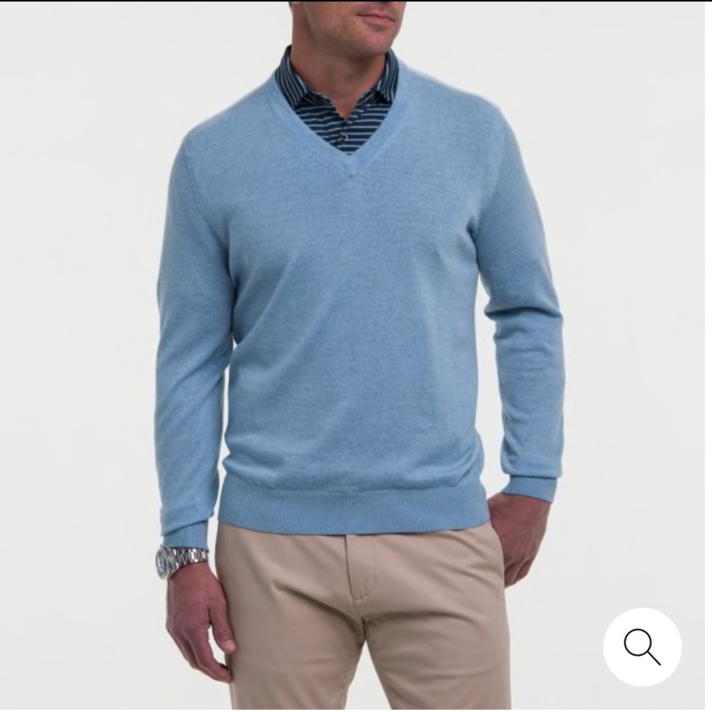 Fairway & Greene Merino V Neck Sweater NWT